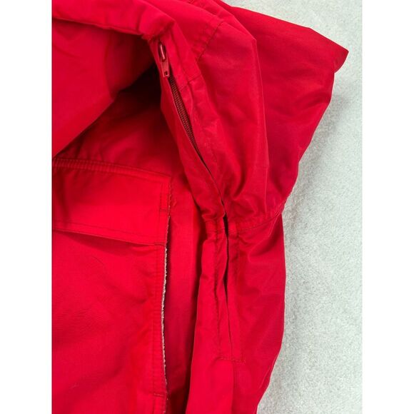 Columbia Sportswear 1/4 Zip Hooded Pullover Men L Red Ski Windbreaker VTG - Picture 11 of 15